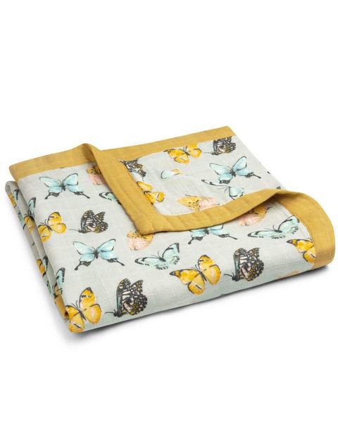 Butterfly Big Lovey Three-Layer Muslin Blanket