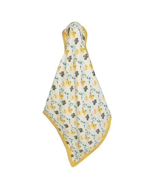 Butterfly Big Lovey Three-Layer Muslin Blanket