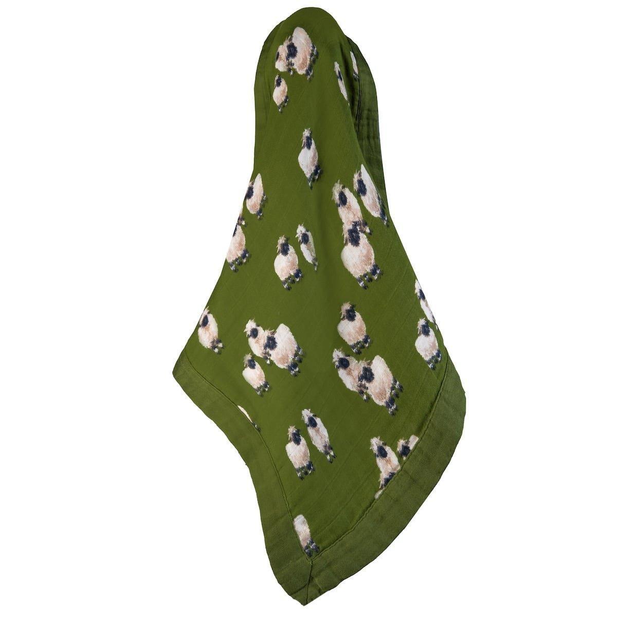 Valais Sheep Mini Lovey Two-Layer Muslin Security Blanket image number 0
