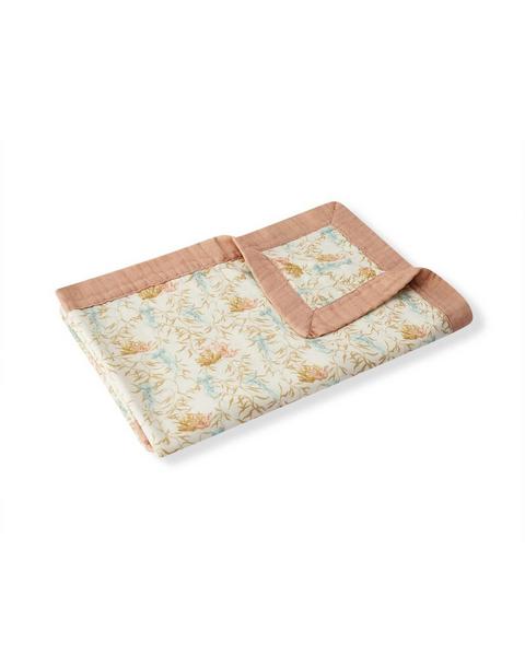 Under the Sea Bamboo Big Lovey Three-Layer Muslin Blanket