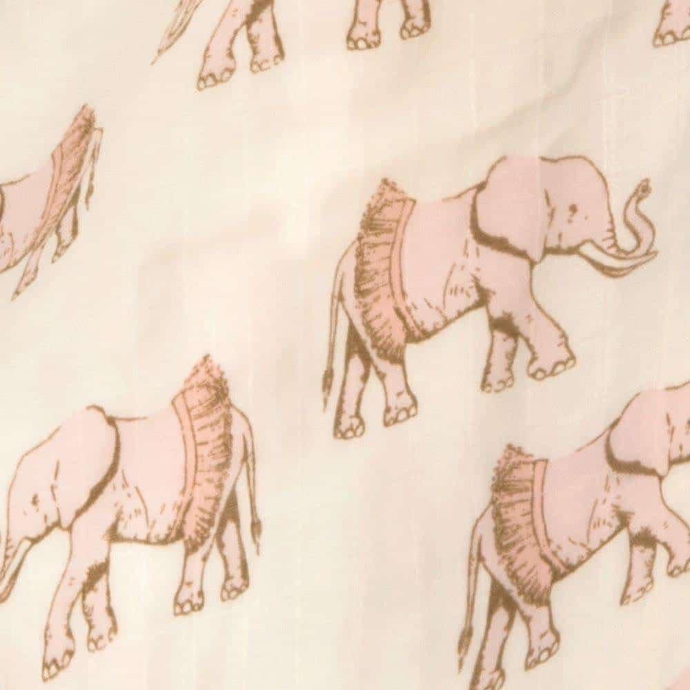Tutu Elephant Big Lovey Three-Layer Muslin Blanket image number 1