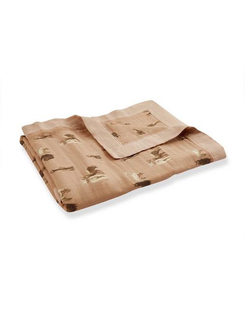 Alpaca Bamboo Big Lovey Three-Layer Muslin Blanket