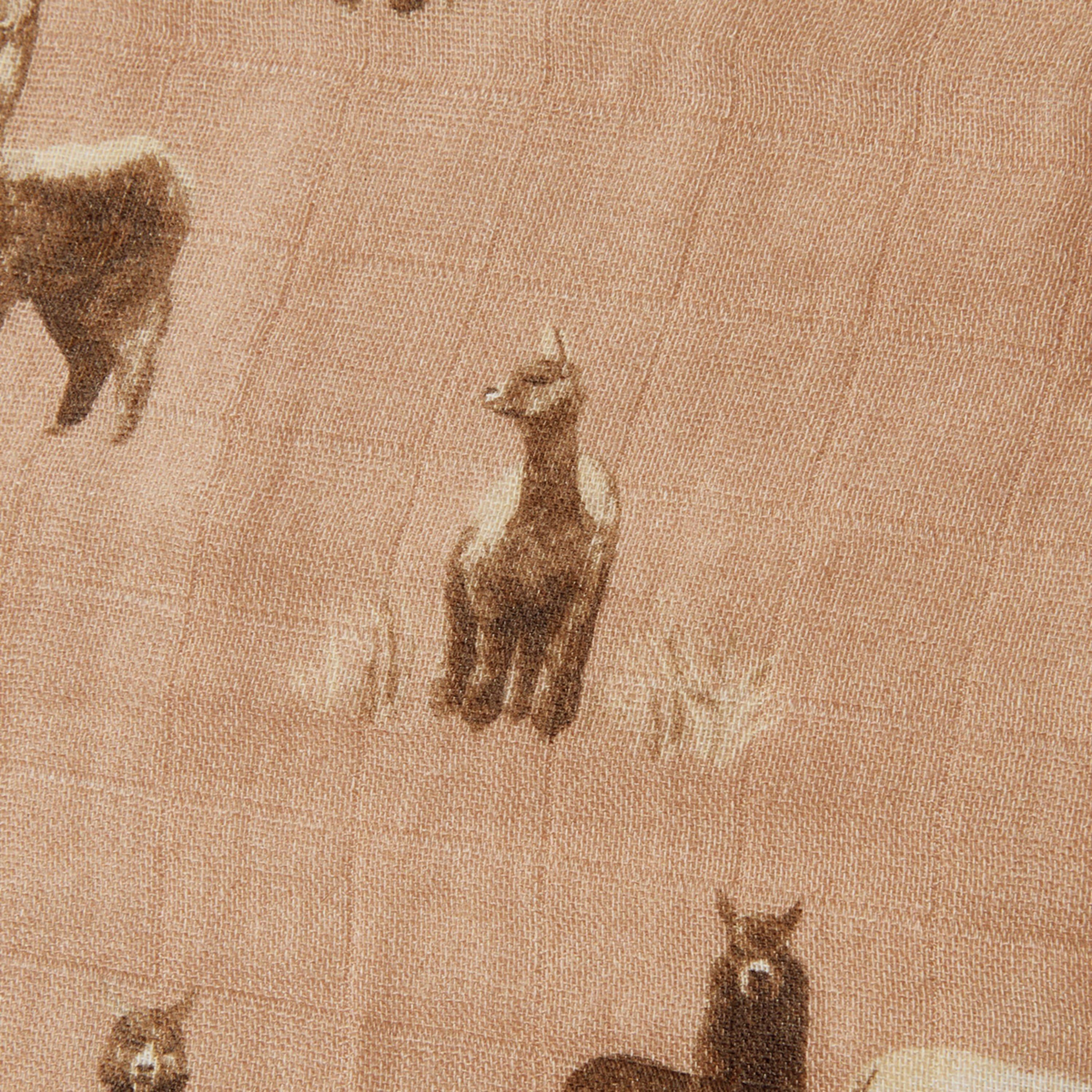 Alpaca Bamboo Big Lovey Three-Layer Muslin Blanket image number 3