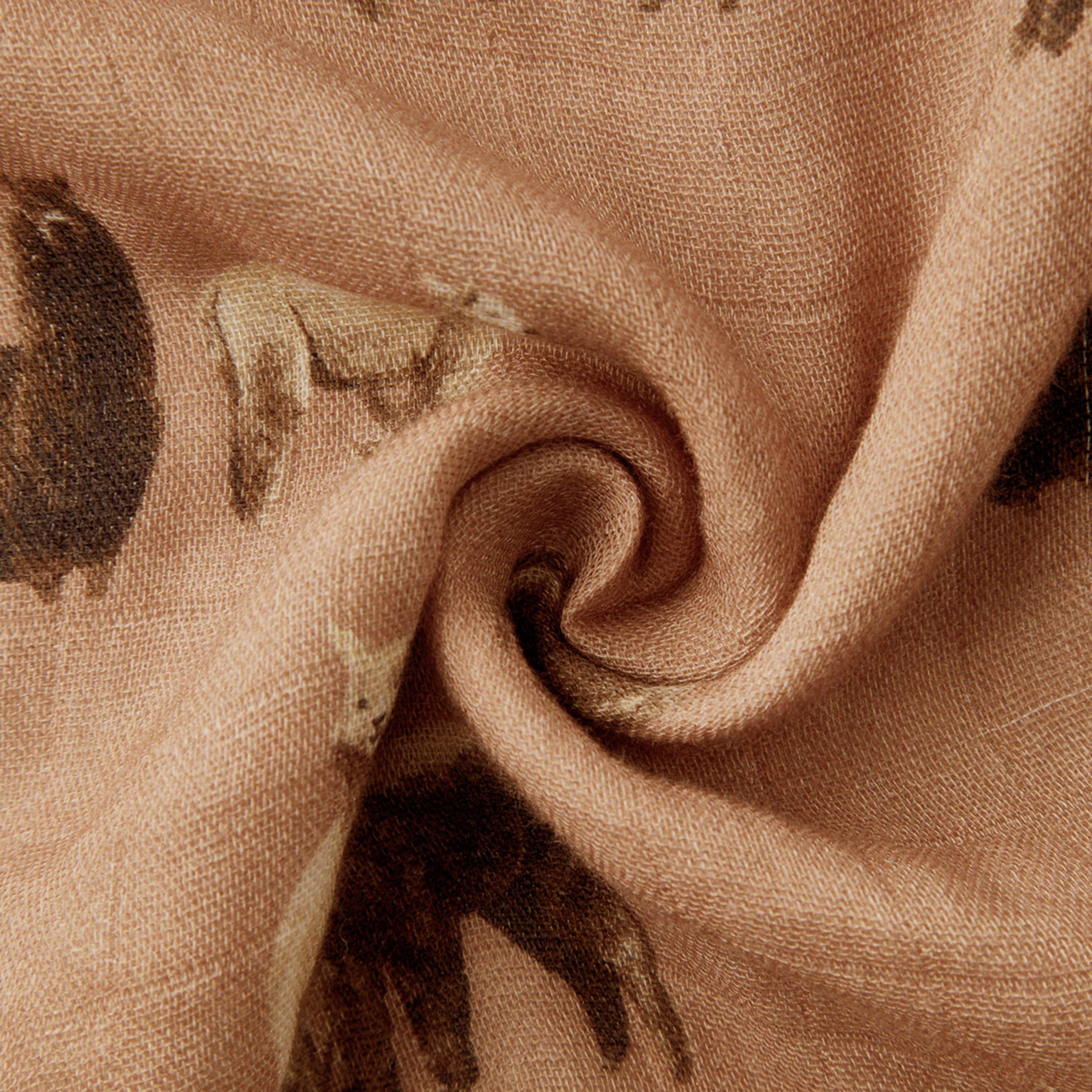 Alpaca Bamboo Big Lovey Three-Layer Muslin Blanket image number 4