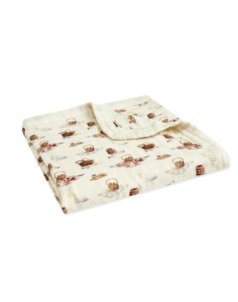 Picnic Bamboo Big Lovey Three-Layer Muslin Blanket
