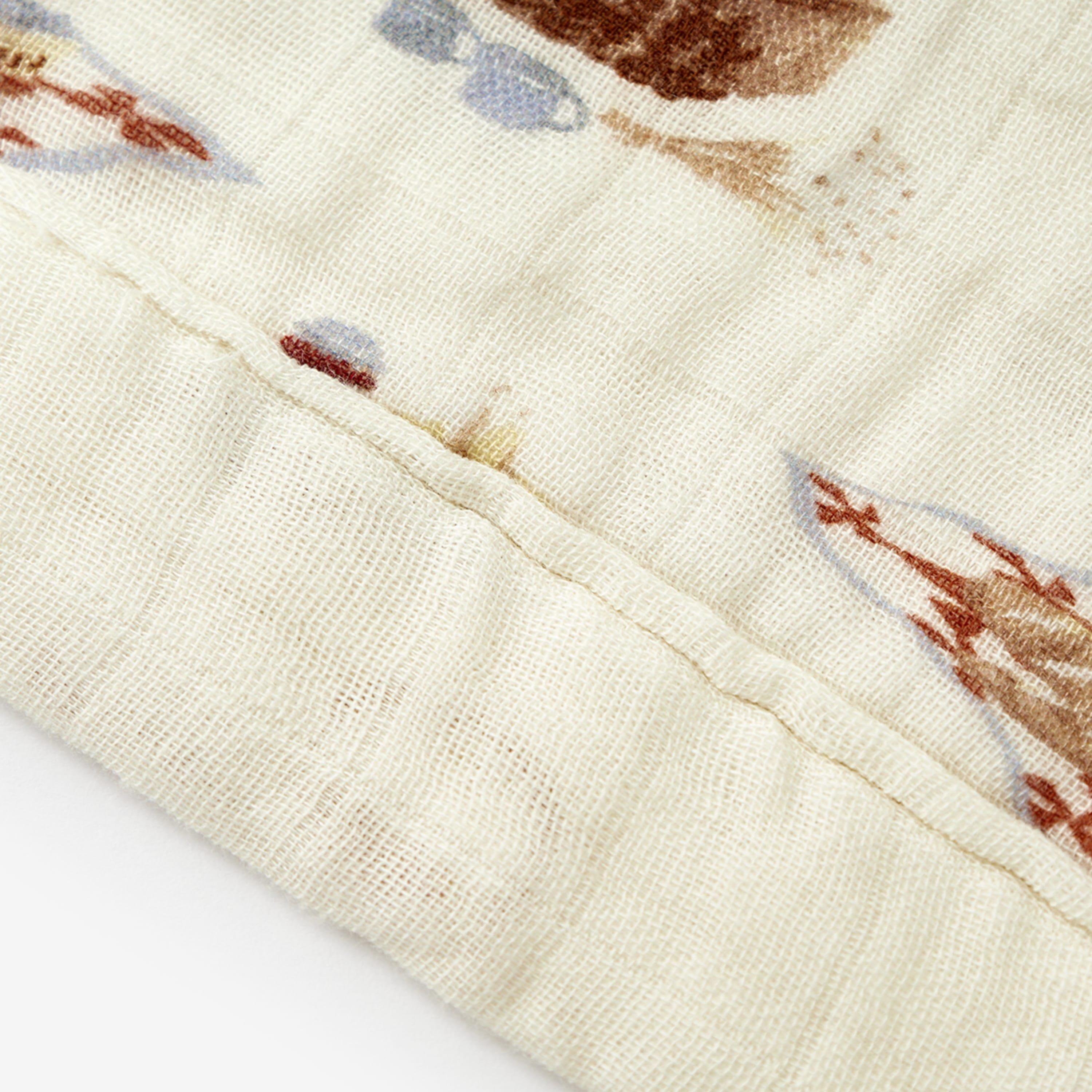 Picnic Bamboo Big Lovey Three-Layer Muslin Blanket image number 2