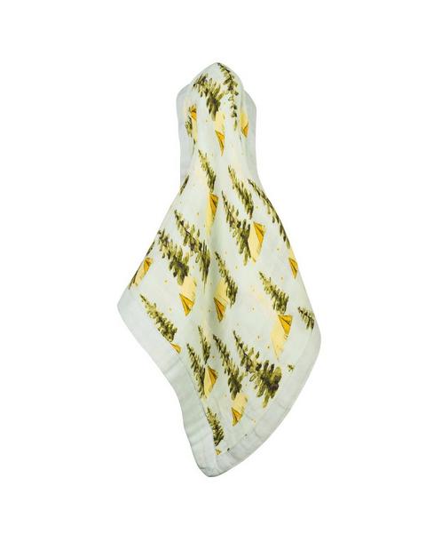 Camping Mini Lovey Two-Layer Muslin Security Blanket
