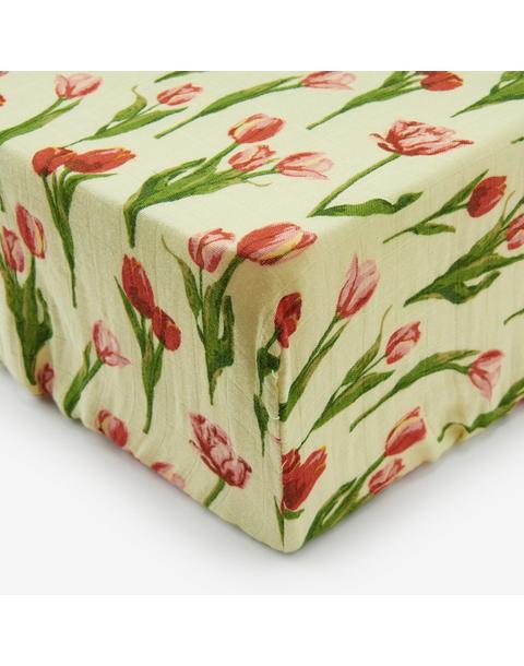 Tulip Bamboo Crib Sheet