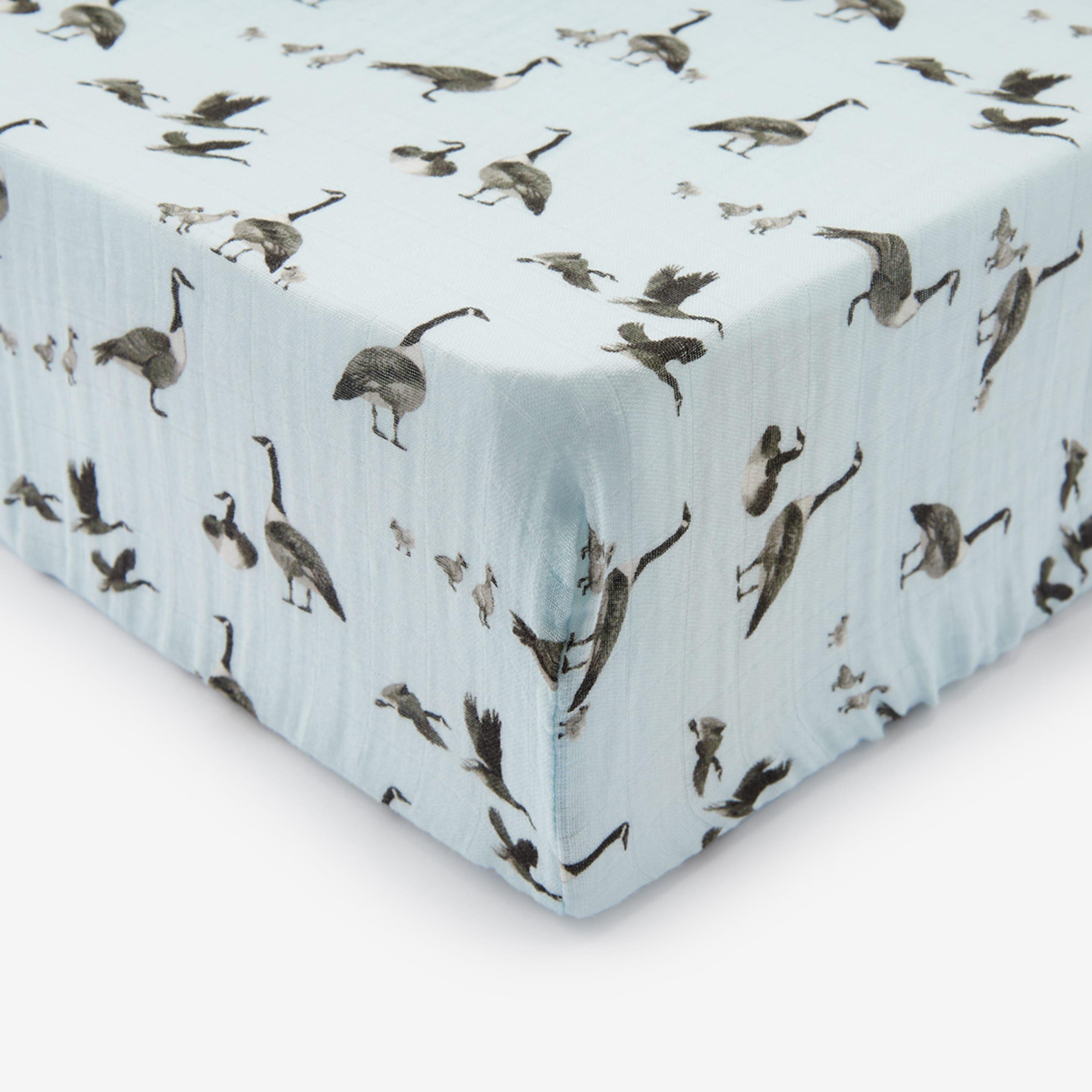 Goose Bamboo Crib Sheet image number 3