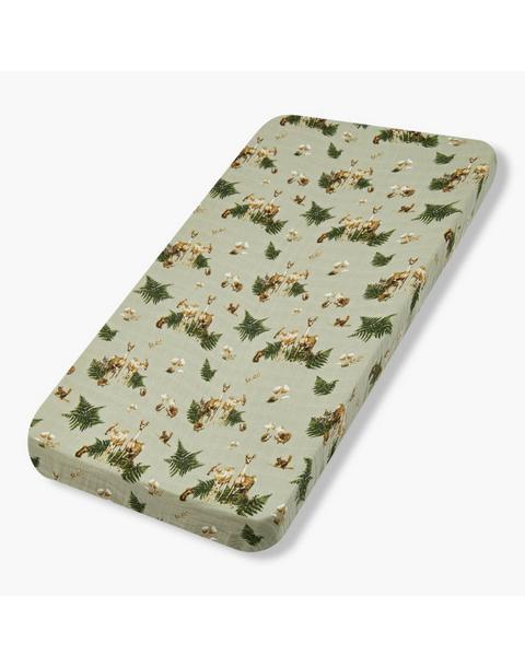 Forest Party Organic Cotton Crib Sheet
