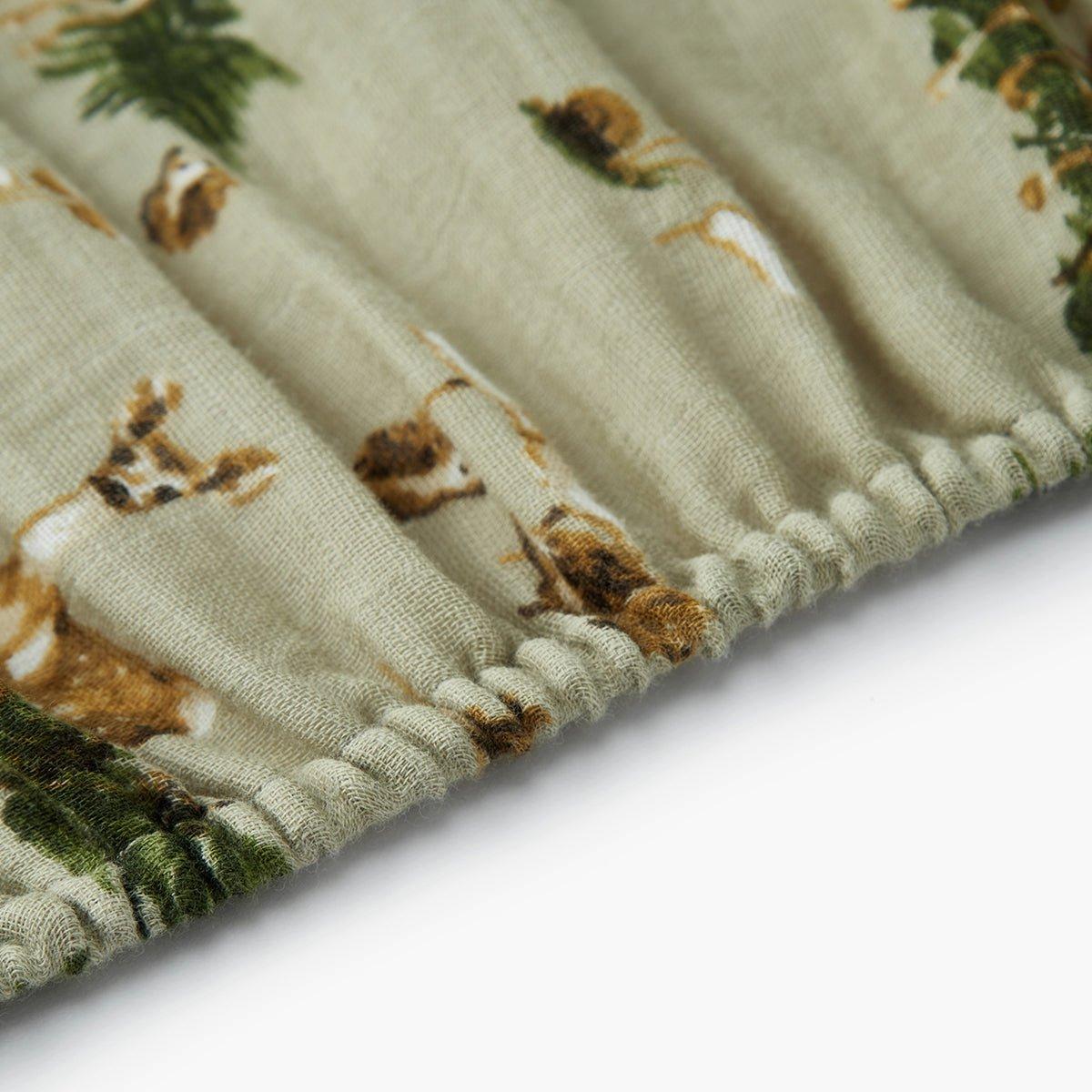 Forest Party Organic Cotton Crib Sheet image number 2