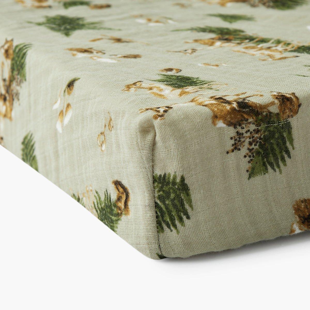 Forest Party Organic Cotton Crib Sheet image number 1