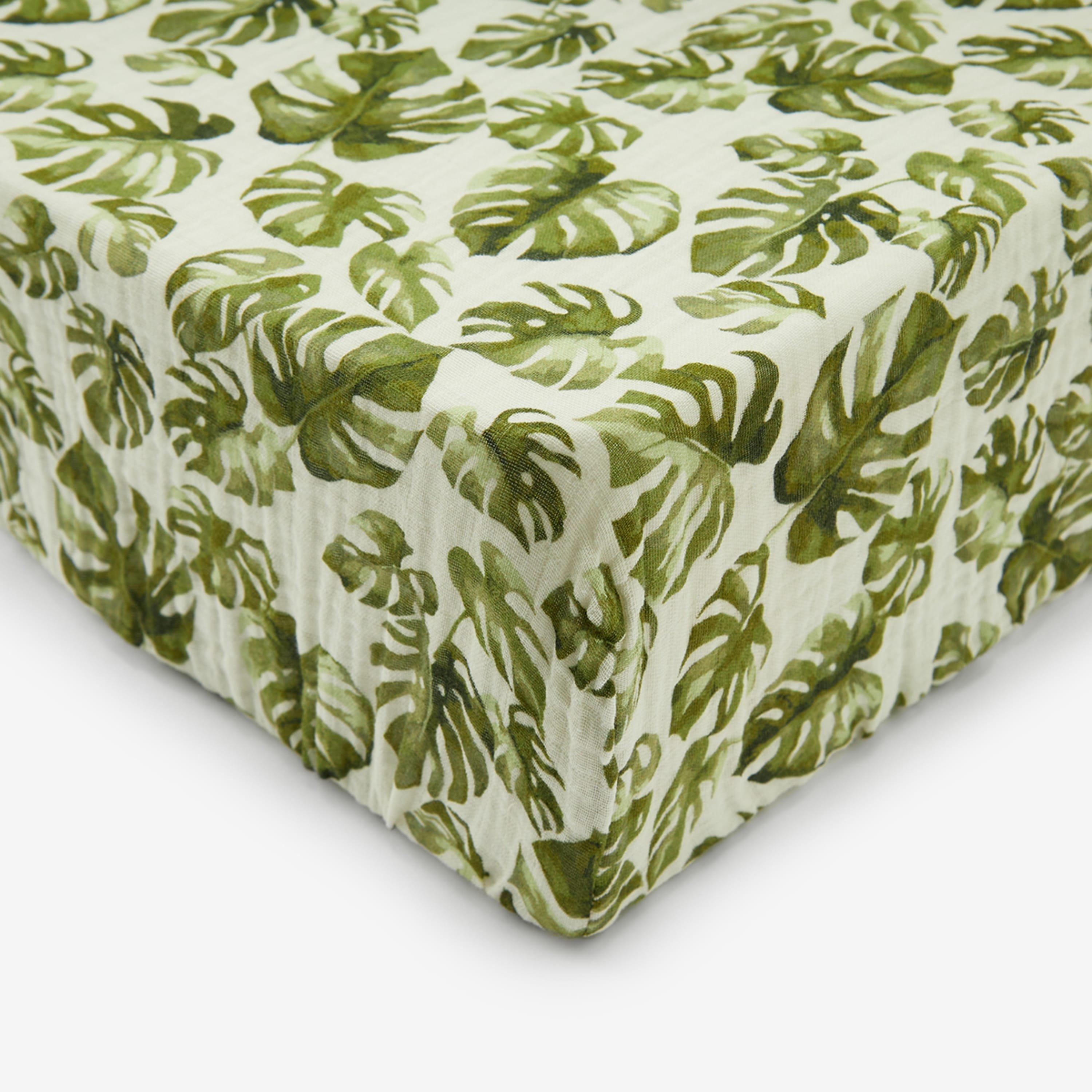 Island Leaf Organic Cotton Crib Sheet image number 1