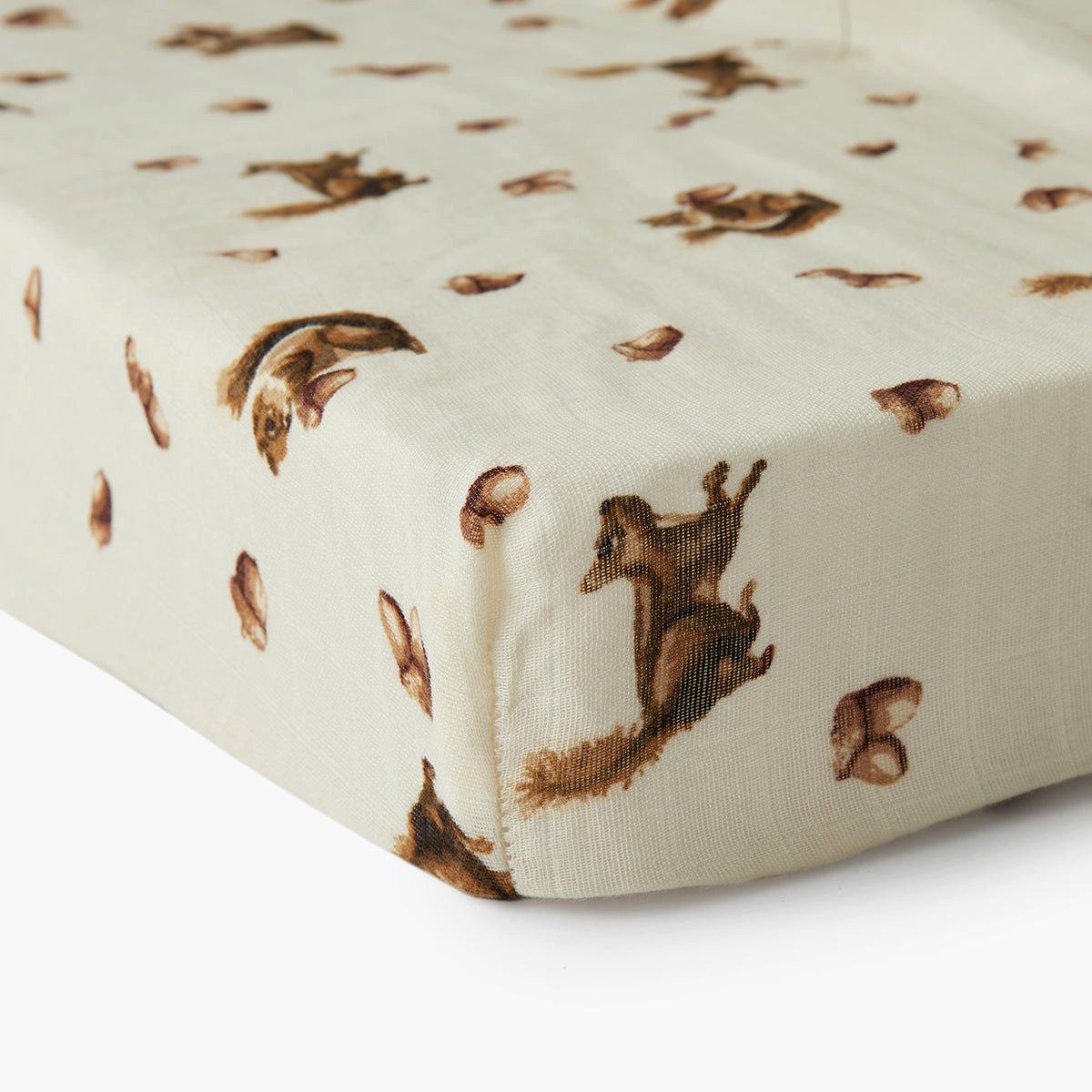 Chipmunk Bamboo Crib Sheet image number 1
