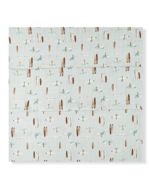 Vintage Surf Bamboo Muslin Swaddle Blanket