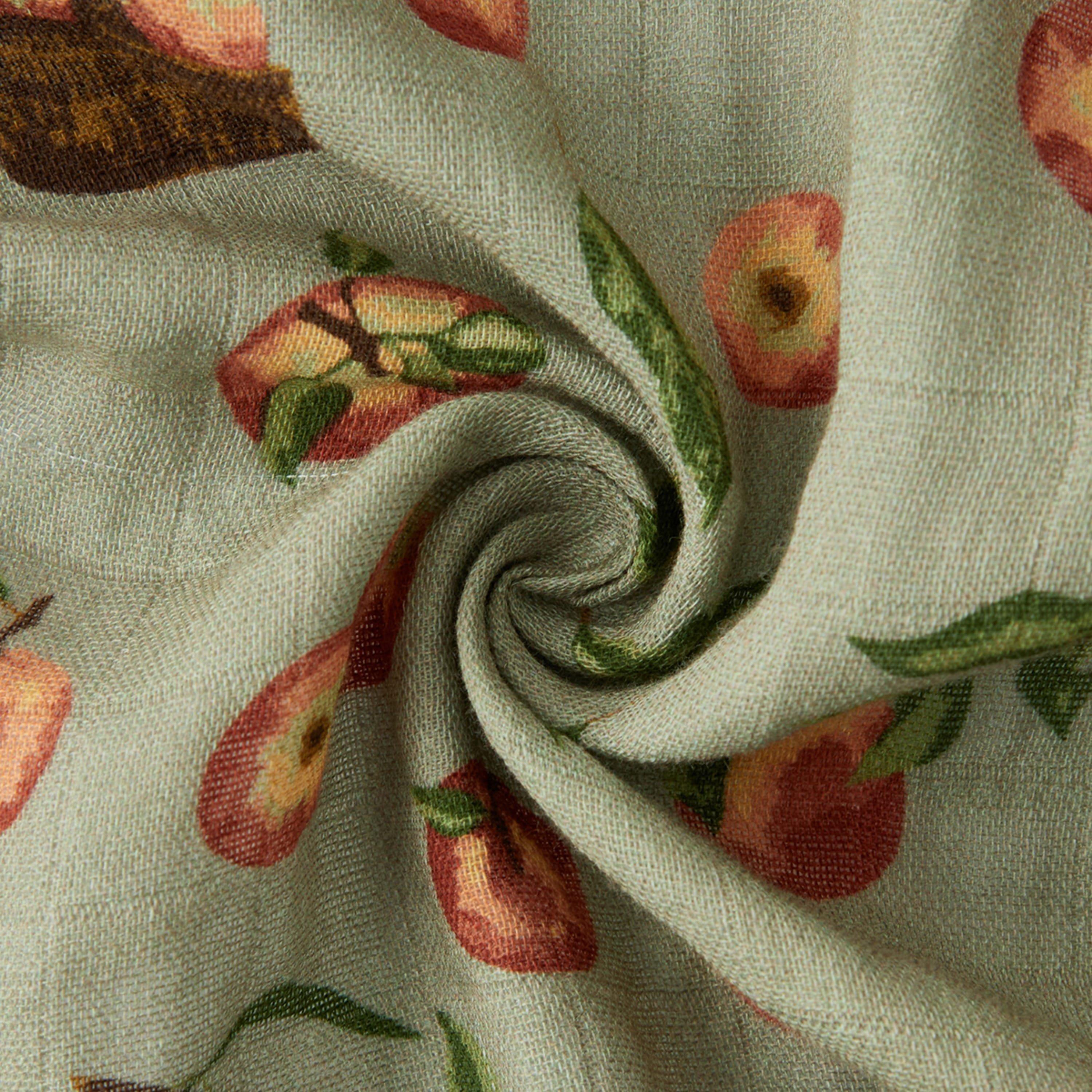 Apple Orchard Organic Cotton Swaddle Blanket image number 3