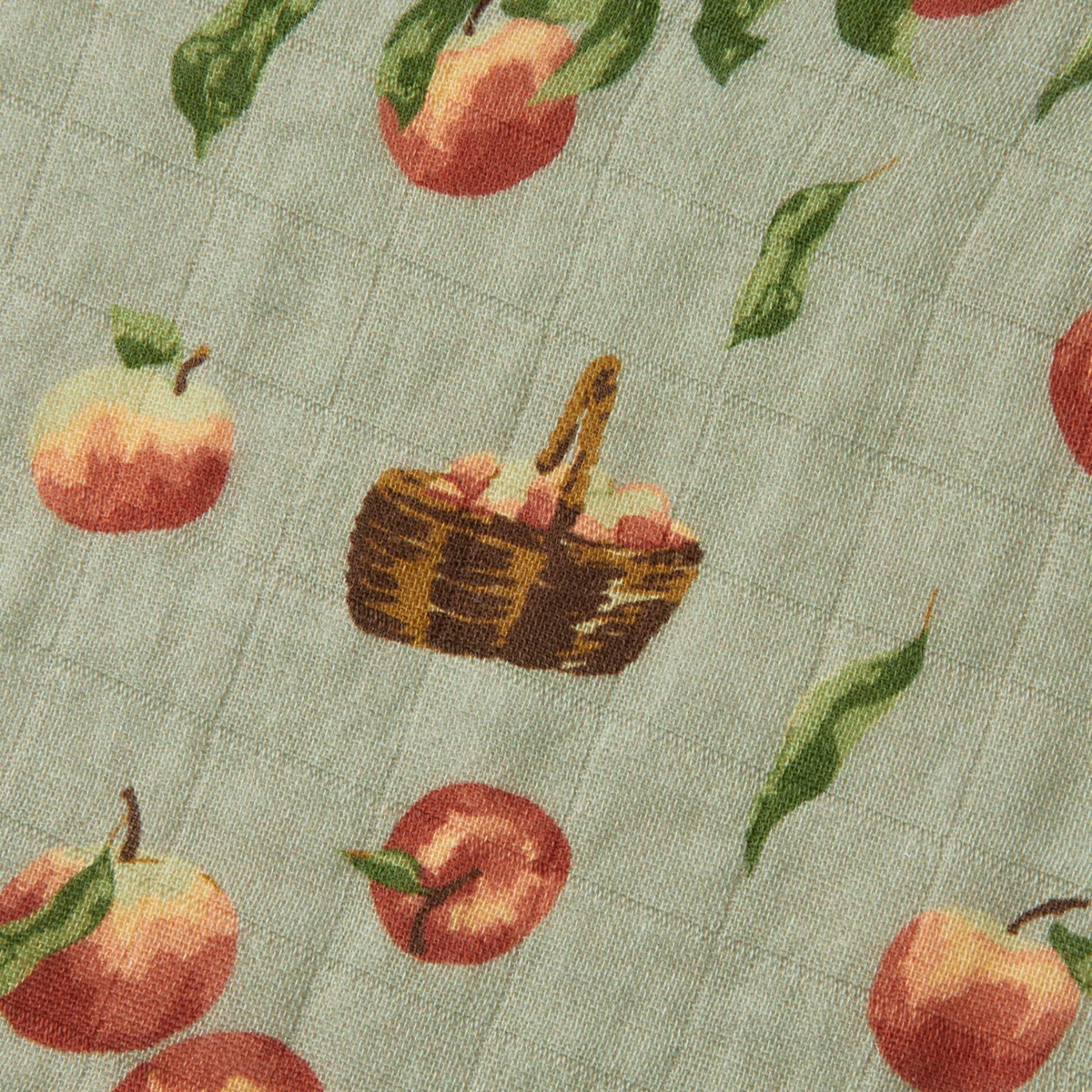 Apple Orchard Organic Cotton Swaddle Blanket image number 1
