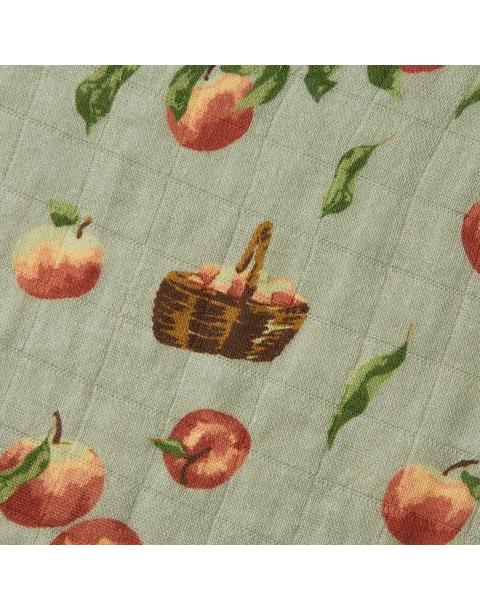 Apple Orchard Organic Cotton Swaddle Blanket