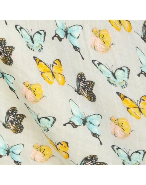 Butterfly Bamboo Muslin Swaddle Blanket