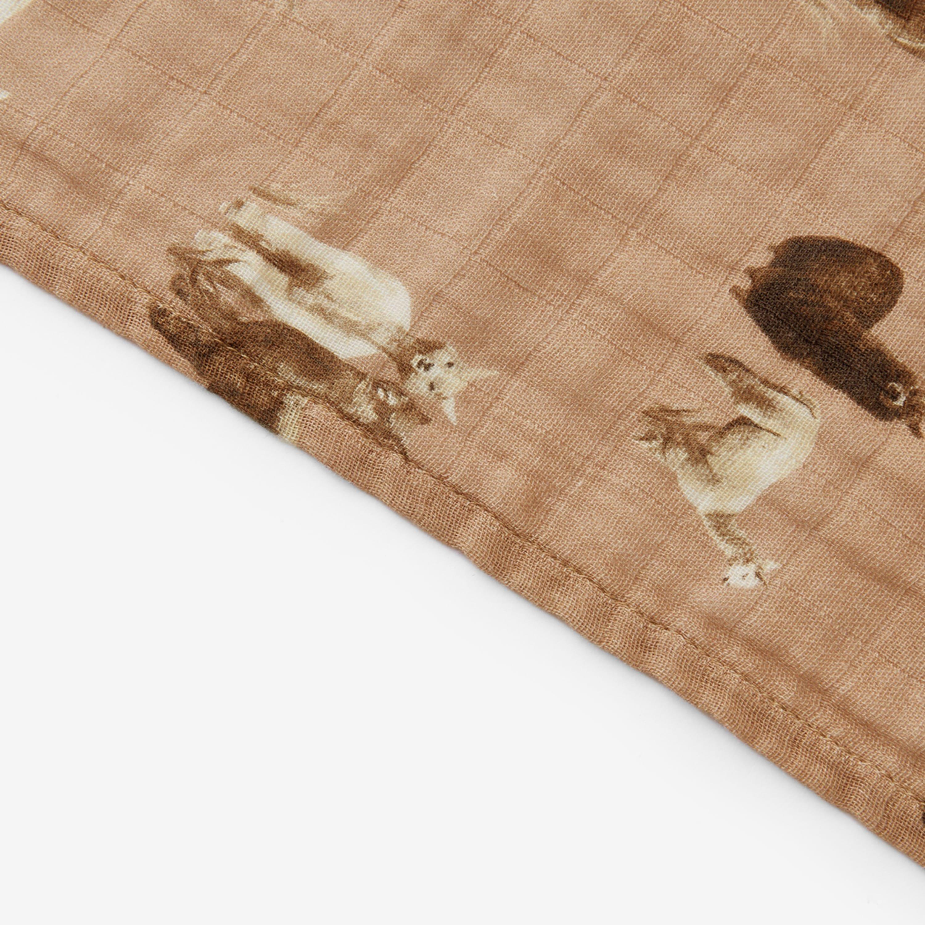 Alpaca Organic Cotton Swaddle Blanket image number 1