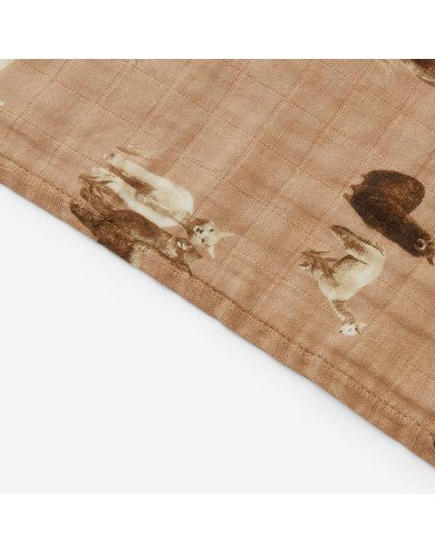 Alpaca Organic Cotton Swaddle Blanket