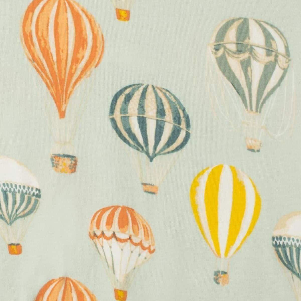 Vintage Balloons Organic Cotton Muslin Swaddle Blanket image number 1