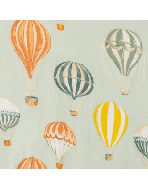 Vintage Balloons Organic Cotton Muslin Swaddle Blanket