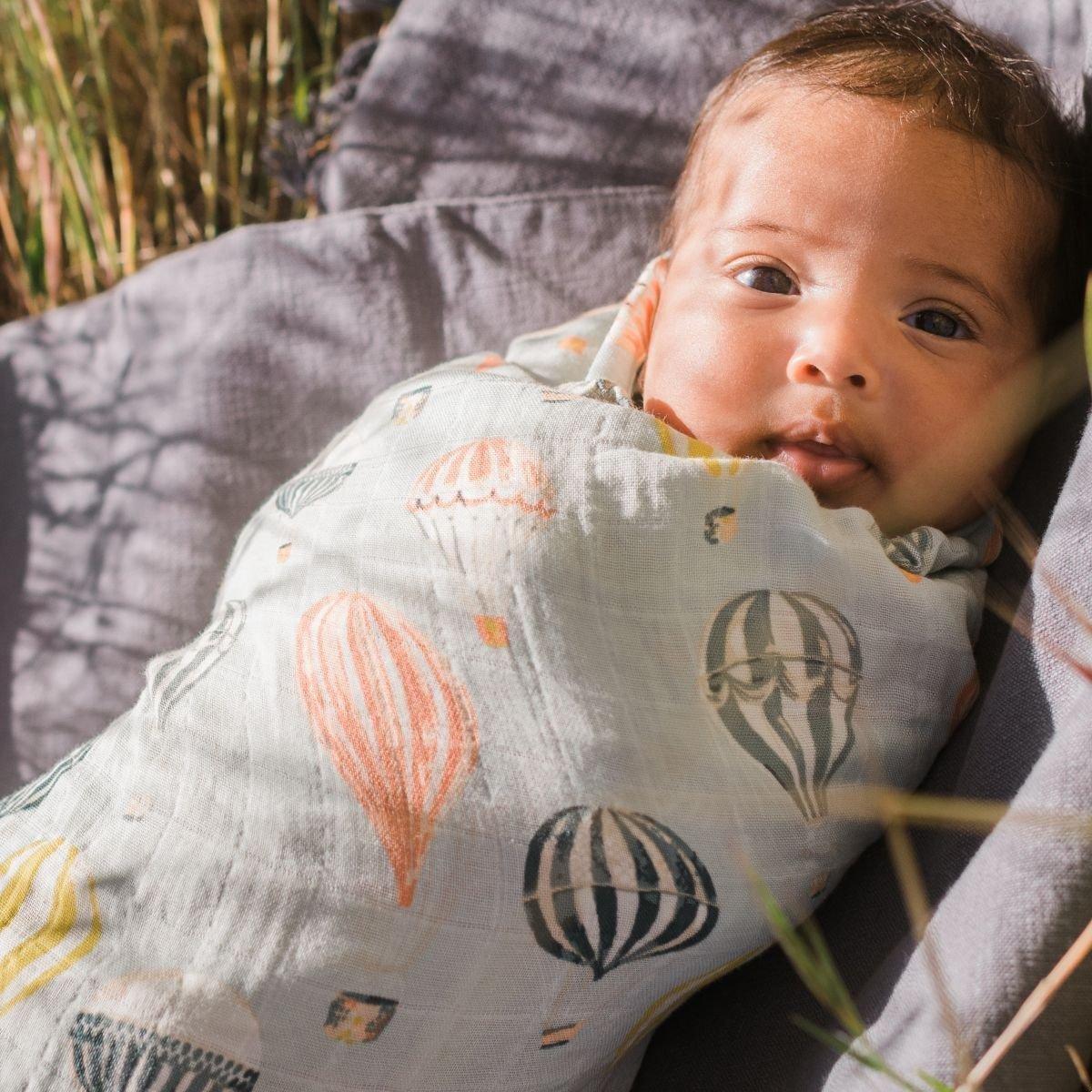 Homestead Organic Cotton Muslin Swaddle Blanket image number 2