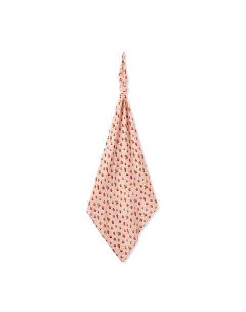Strawberry Organic Cotton Swaddle Blanket