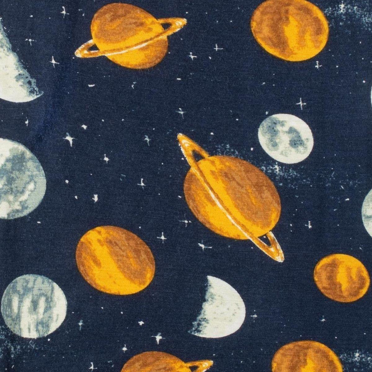 Planets Bamboo Muslin Swaddle Blanket image number 1