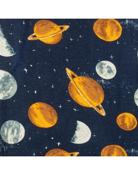 Planets Bamboo Muslin Swaddle Blanket