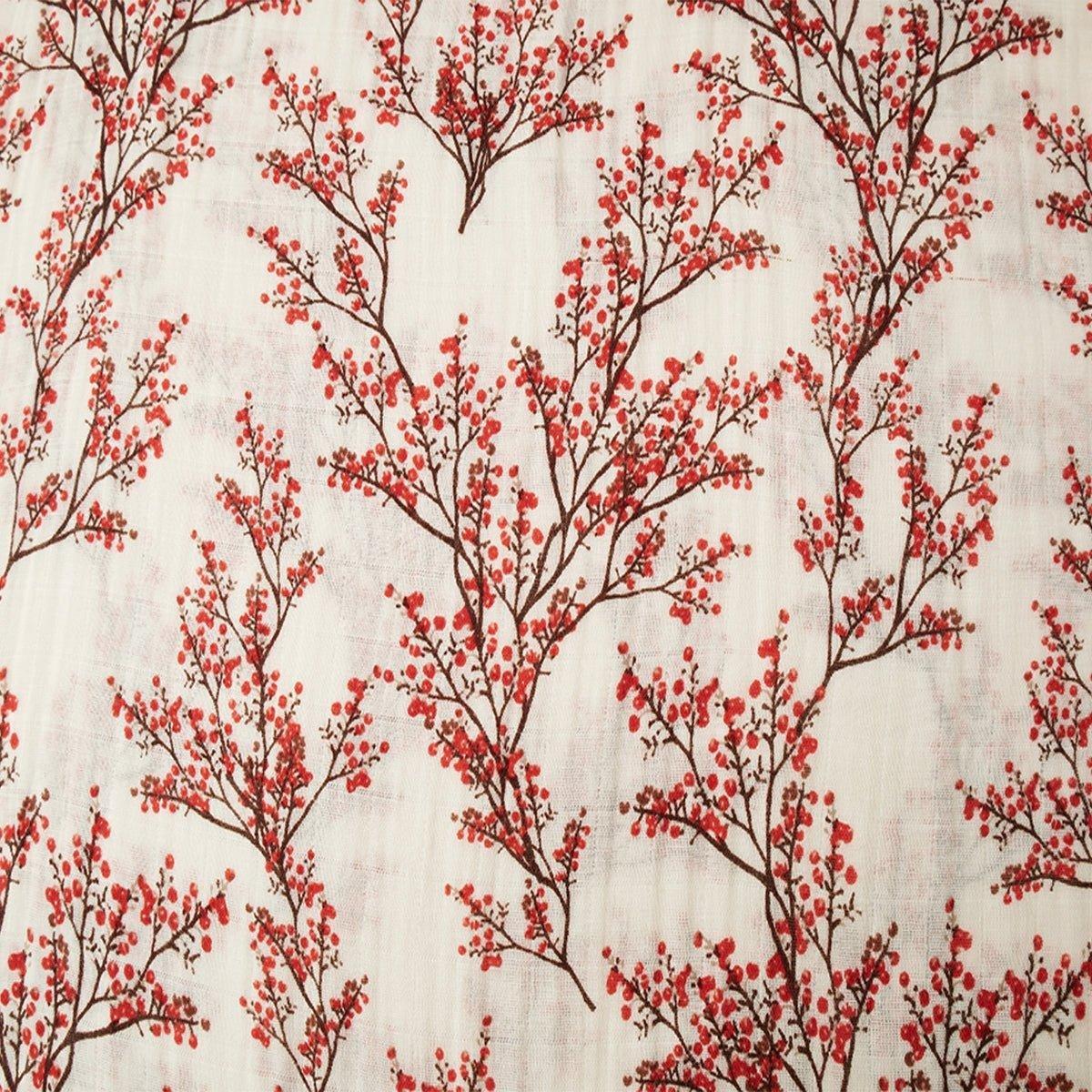 Winterberry Organic Cotton Muslin Swaddle Blanket image number 1