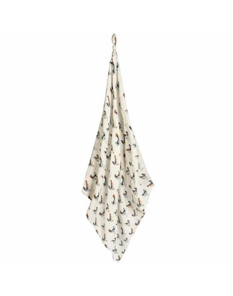 Chicken Organic Cotton Muslin Swaddle Blanket