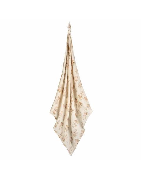 Tutu Elephant Bamboo Muslin Swaddle Blanket