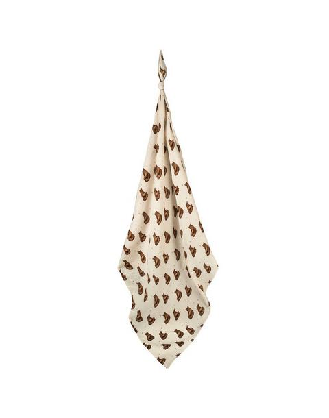 Honey Bear Bamboo Muslin Swaddle Blanket