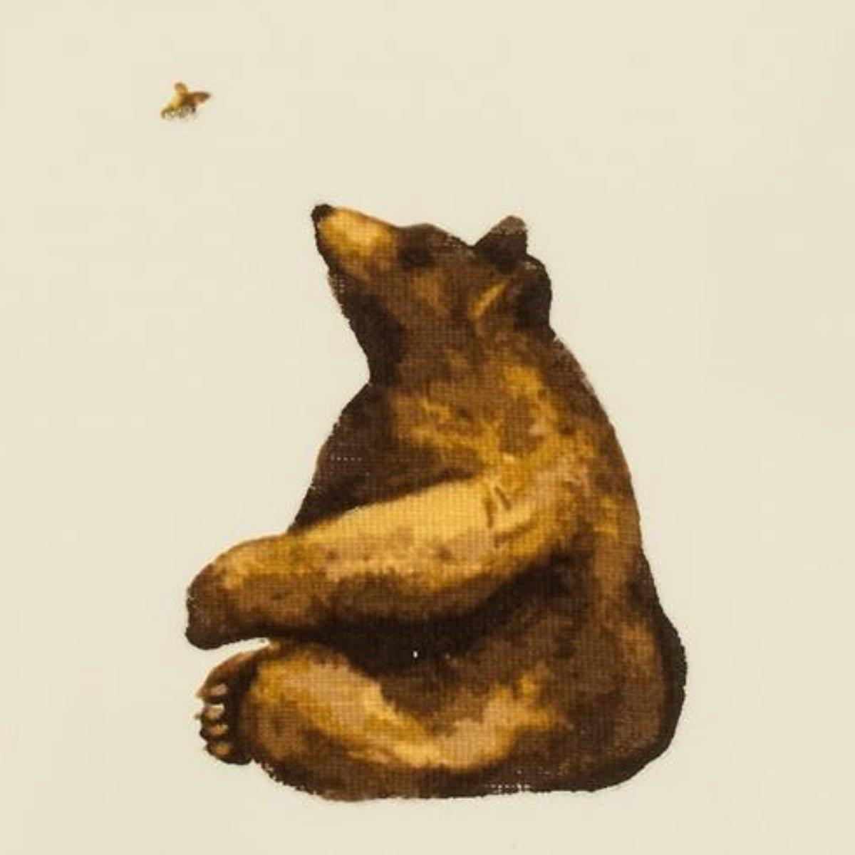 Honey Bear Bamboo Muslin Swaddle Blanket image number 3
