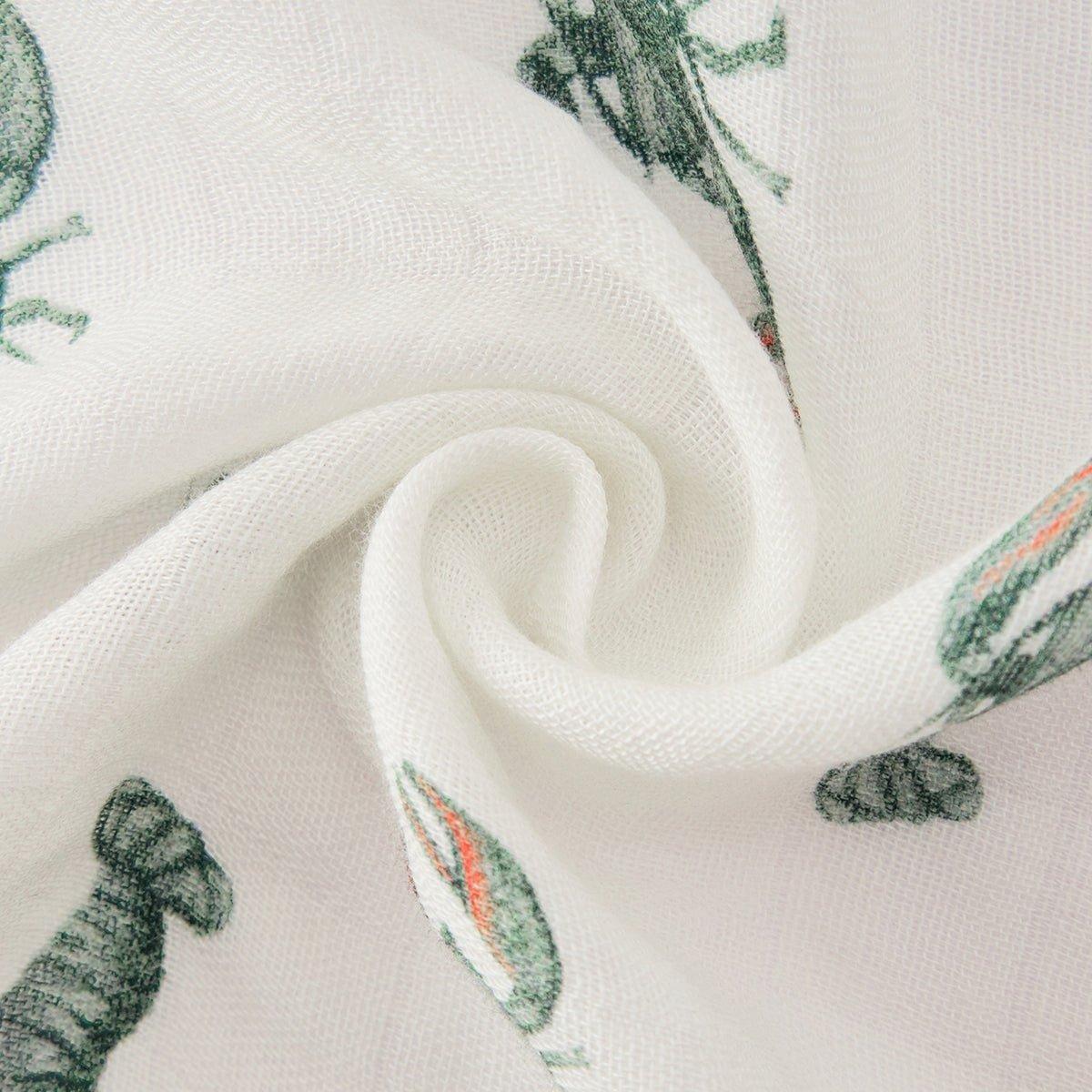 Mint Lobster Bamboo Swaddle Blanket image number 2