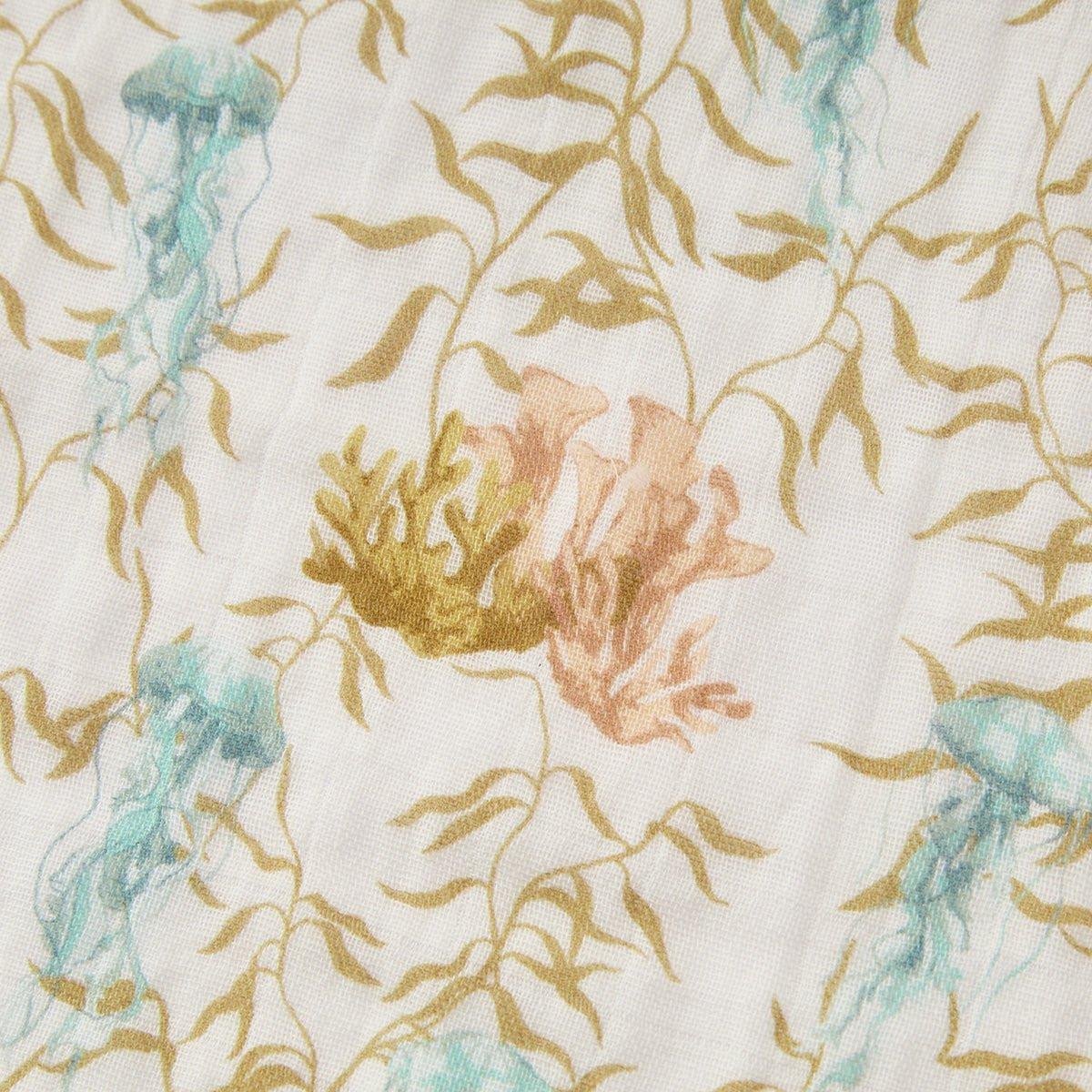 Under the Sea Organic Cotton Two-Piece Burp Cloth Set image number 2