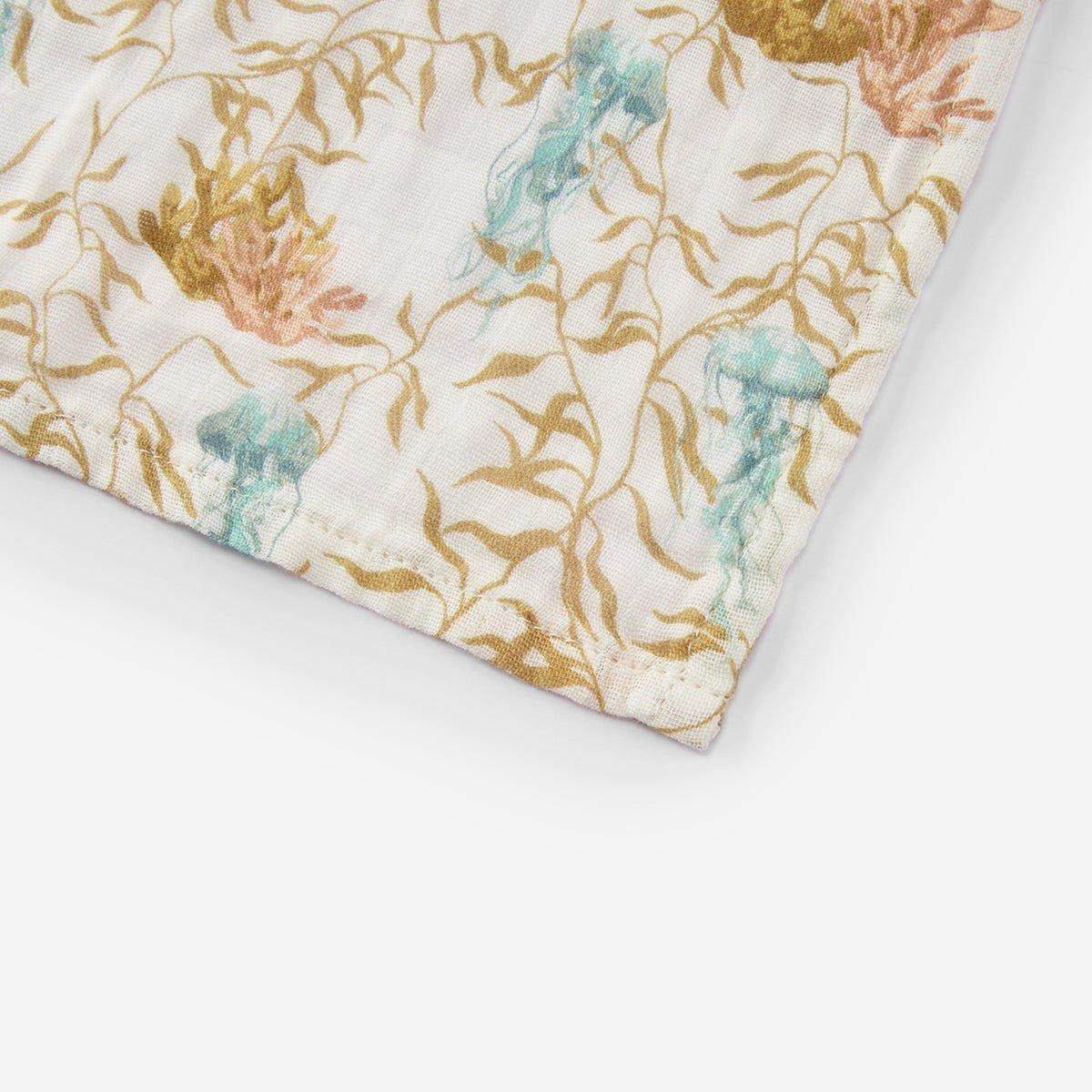 Under the Sea Organic Cotton Two-Piece Burp Cloth Set image number 3
