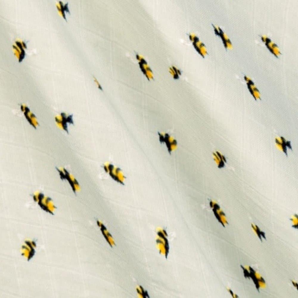 Bumblebee Bamboo Muslin Two-Piece Burp Cloth Set image number 1