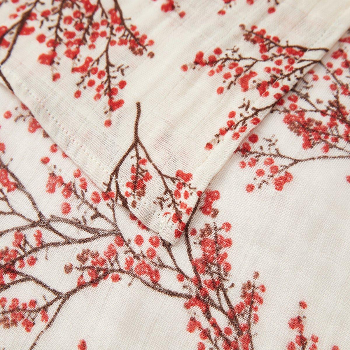 Winterberry Organic Cotton Muslin Two-Piece Burp Cloth Set image number 2