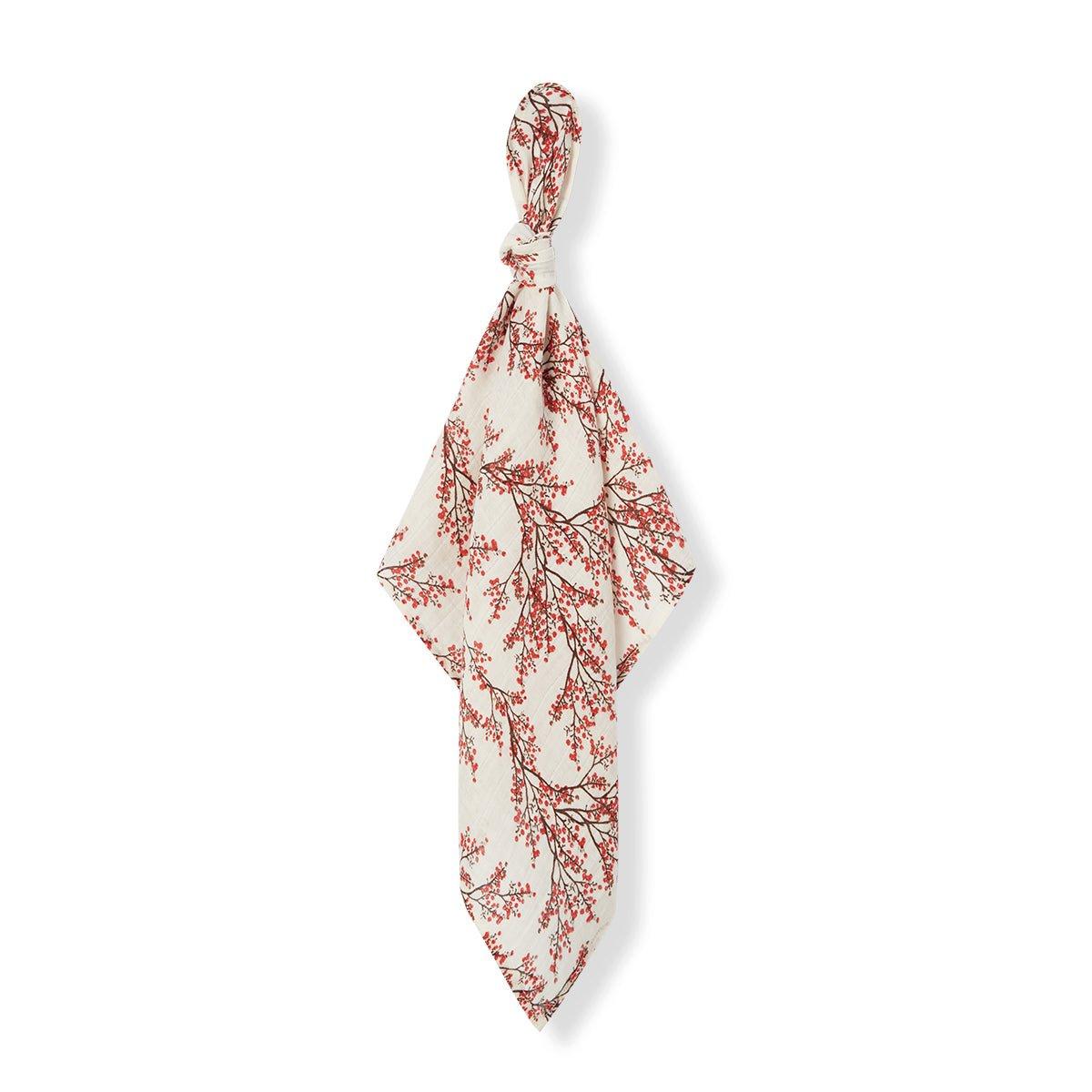 Winterberry Organic Cotton Muslin Two-Piece Burp Cloth Set image number 1