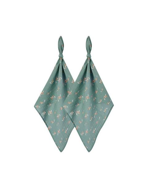 Swimming Koi Organic Cotton Two-Piece Burp Cloth Set
