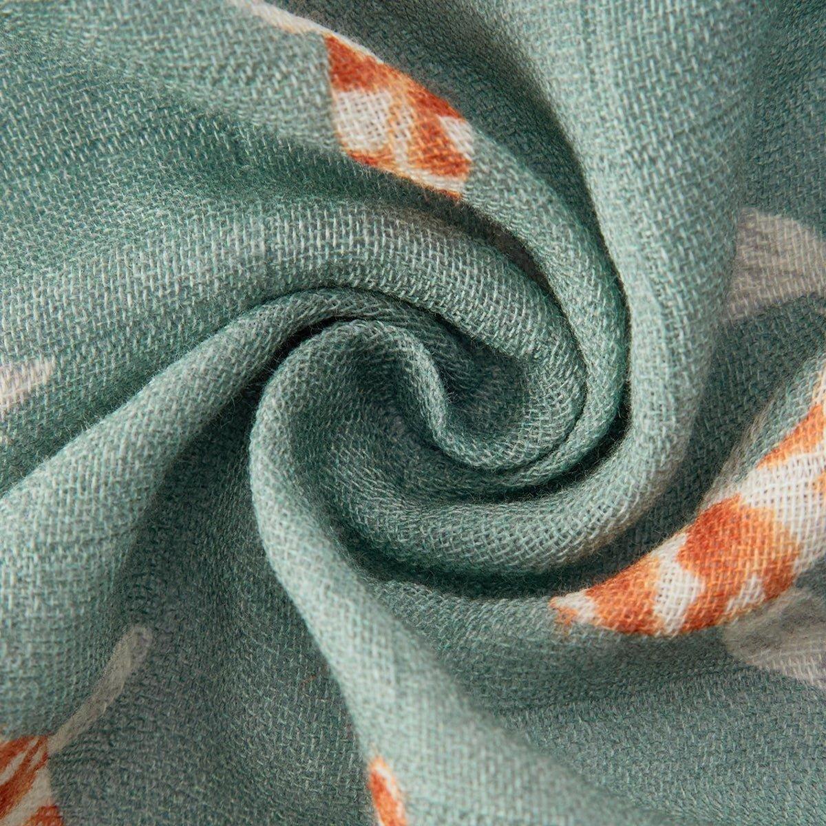 Swimming Koi Organic Cotton Two-Piece Burp Cloth Set image number 2