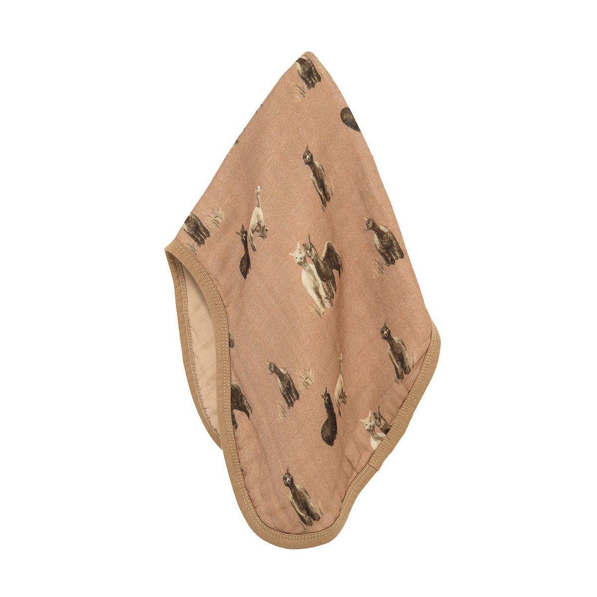 Alpaca Contour Four Layer Burp Cloth image number 2