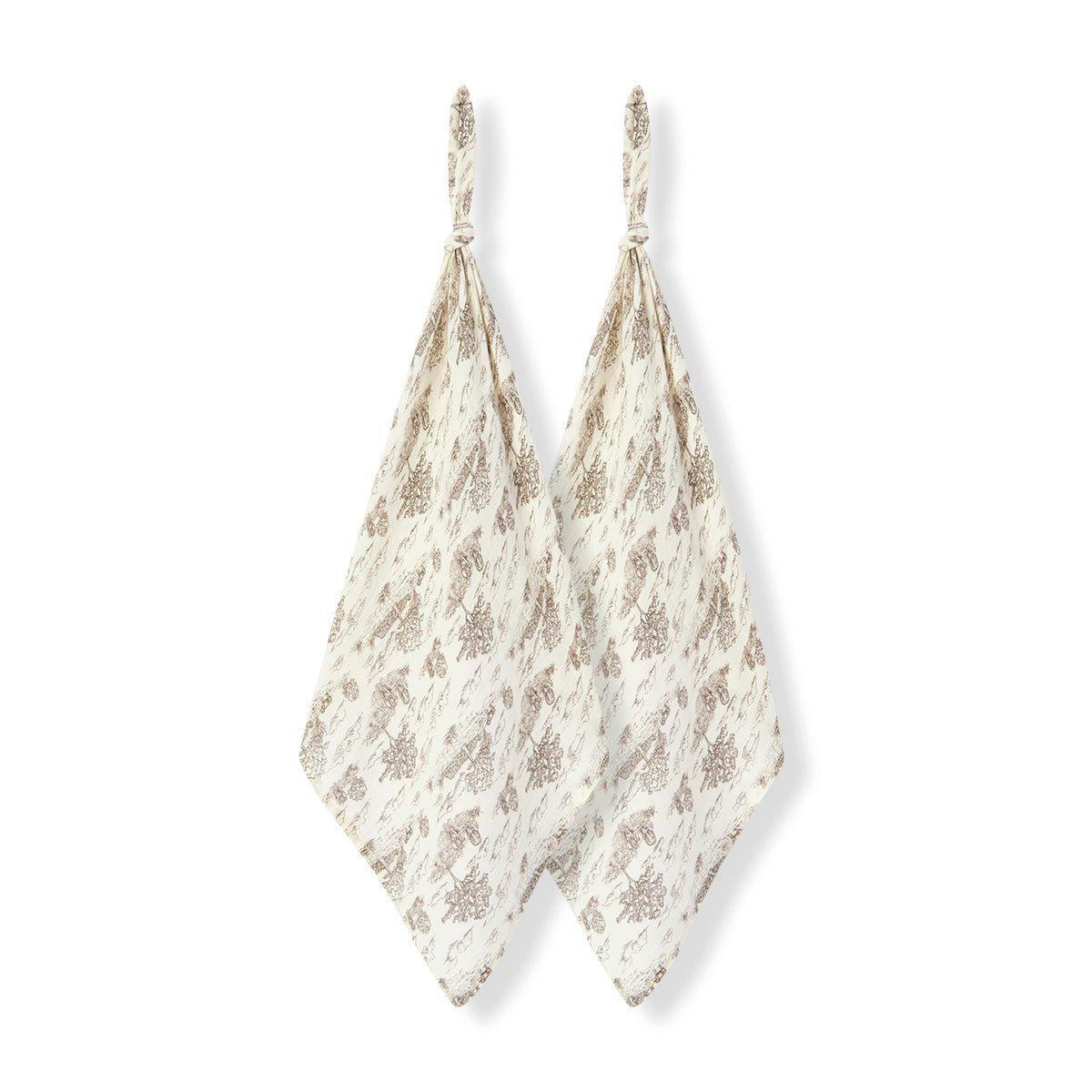 Country Toile Bamboo Two-Piece Burp Cloth Set image number 0