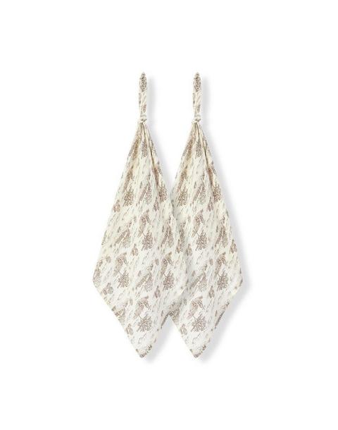 Country Toile Bamboo Two-Piece Burp Cloth Set