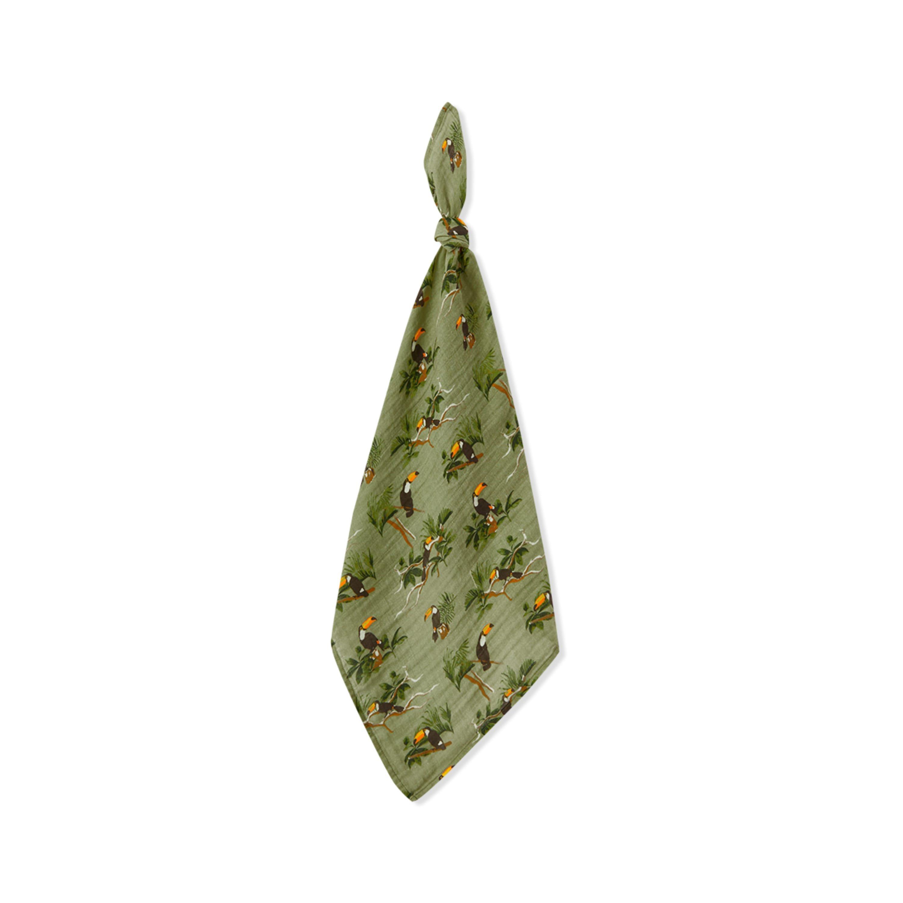 Toucan Organic Cotton Two-Piece Burp Cloth Set image number 1