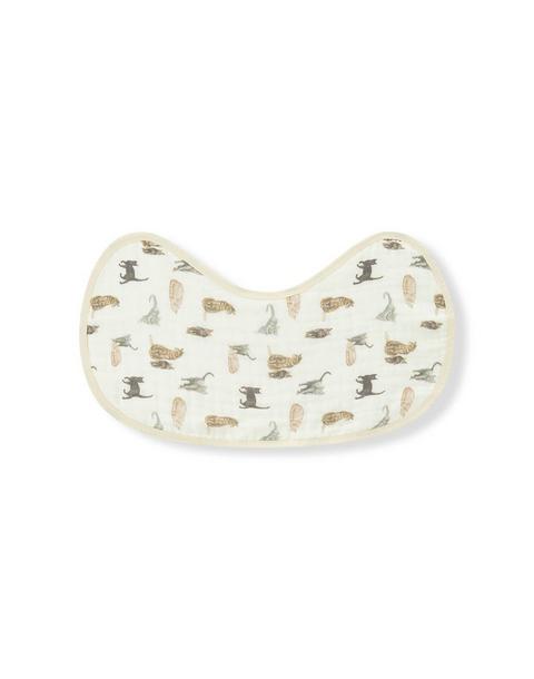Cat Contour Four Layer Burp Cloth