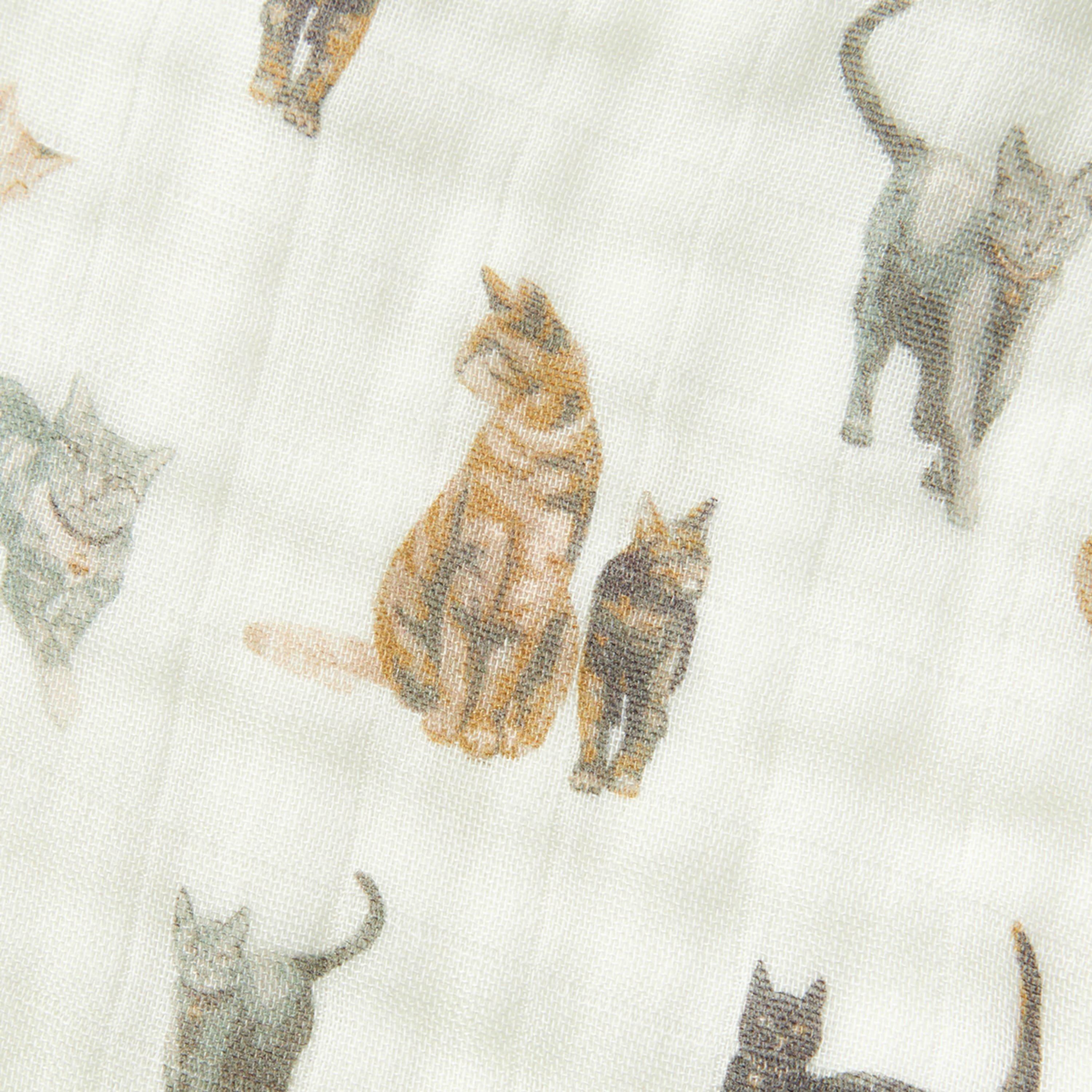 Cat Contour Four Layer Burp Cloth image number 4